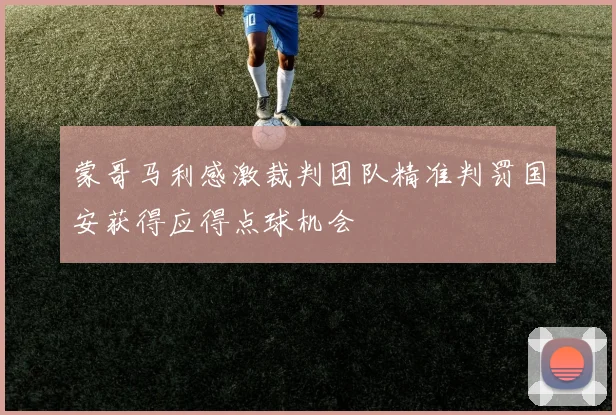 蒙哥马利感激裁判团队精准判罚国安获得应得点球机会